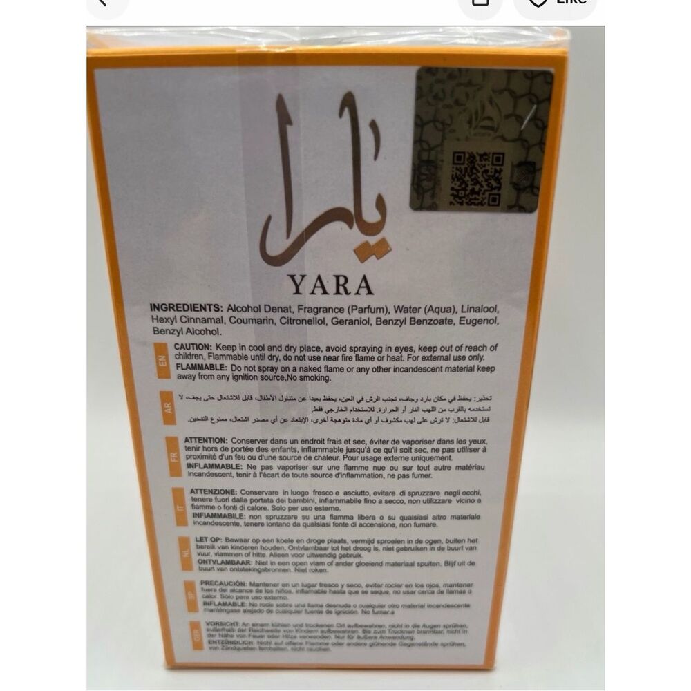 Lattafa Yara Eau de Parfum for Women 3.4 oz 100ml - Picture 2 of 6